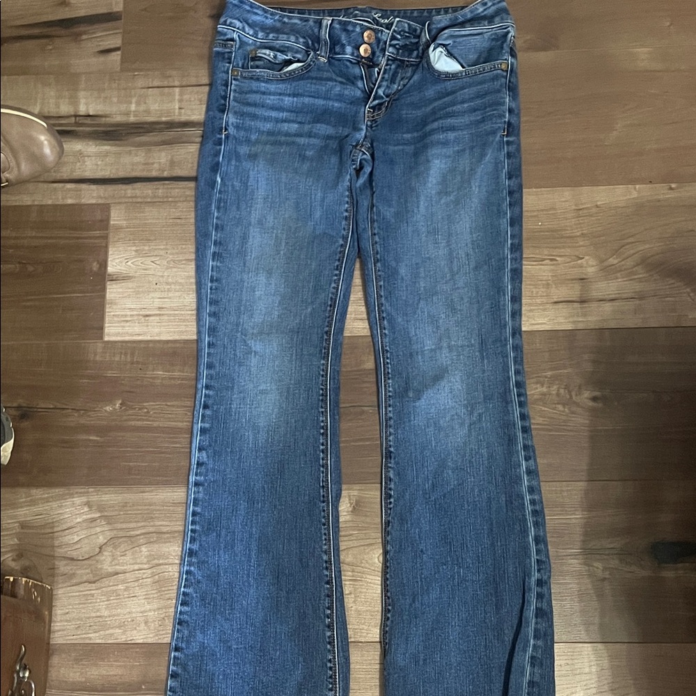 American Eagle Outfitters Dark Blue Flare Jeans
